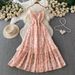 Women's Elegant V Neck Slip Dress With Heavy Crochet Sequins Slimming Sophisticated A Line Skirt For Summer_ecoleips.com