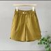 Summer Thin Ice Cotton High Waist Slimming Cargo Pants for Women Loose plus Size Versatile A-Line Casual Five Point Shorts_ecoleips.com