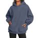 New Women's Spring And Autumn Hooded Sweatshirt Casual Pocket Top_ecoleips.com
