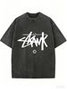Women's Retro Washed T-Shirt, Soft Breathable Casual Crew Neck Summer Essential_ecoleips.com