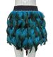 Halloween Fluffy Feather Skirt, Elastic Waist Short Skirt For Cosplay, Club & Rave Outfits_ecoleips.com
