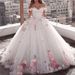 One Shoulder Princess Skirt Sweetheart Coming Of Age Ceremony Dress Elegant 3D Flower Sleeves Ball Gown Formal Sweet Three Dimensional_ecoleips.com