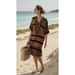 Women's V Neck Striped Dress European American Style Loose Beach Fashionable Casual Clothing 2026 New_ecoleips.com