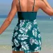 2024 Summer Short Dress Split Swimsuit Women's Sexy Fashion High Waist Swimsuit Thickened Mesh Print Swimming Beach Wear_ecoleips.com