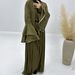 Verve Loriya2025 Fashion Trimmed Dubai Turkish Elegant Long Robe Two-Piece Set LR760_ecoleips.com
