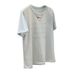Hot Diamond Letter Crew Neck Short Sleeve T-Shirt Women's Summer 2026 New Lazy Wind Loose Temperament Versatile Skinny Top_ecoleips.com