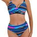Women's Slim Fit Bikini Sexy Gathered Multi-Color Swimsuit Hot Style Swimwear_ecoleips.com