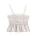 ZARW's Self-designed Fashionable Hollow-out Embroidered Camisole Top Skirt Set, European And American Style New Summer_ecoleips.com