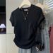 Women's High Quality Cotton round Neck Short Sleeve T-Shirt Slim Fit Unique Style Youthful Elegant Top_ecoleips.com