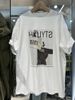 Retro American Cotton T-Shirt Women's Loose Summer Oversize Lazy Style Half Sleeve Top Pure Color Casual Round Neck Tee_ecoleips.com