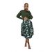 Women’s Clothing High Waist Leopard Print Skirt Camouflage Drawstring Bud Skirt Pleated Puffy Lantern Skirt_ecoleips.com
