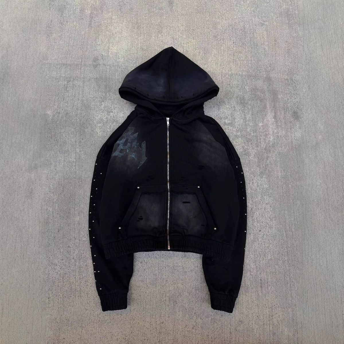 Unisex American Style Dark Themed Trendy Loose Fitting Niche Hoodie Print Hip Hop Style Sweatshirt for Women_ecoleips.com