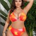Women's Clothing Sexy Three Piece Large Size Swimsuit Three Point Halter Neck Tie Back New Strap Beach_ecoleips.com
