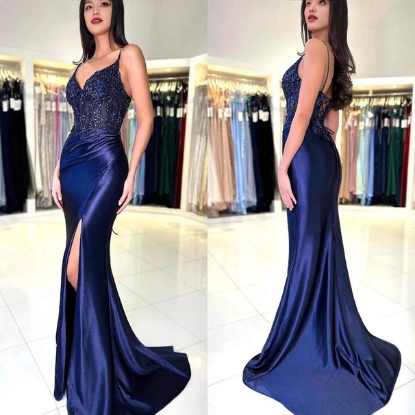 Elegant Strapless Mermaid Evening Dress Slimming And Glamorous for Parties Prom And Formal Events Women's Party Wear_ecoleips.com