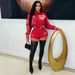Women's Clothing Women's Embroidered PU Leather Baseball Jacket And Shorts Set Sexy Style Two-Piece Clothing Elastic_ecoleips.com