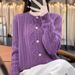 2025 Spring New High-End Round Neck Cable Knit Sweater Coat Long Sleeve Stand Collar Solid Color Knitted Cardigan_ecoleips.com