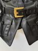 K New Women's Fashion Belt Slim Fit Leather Jacket Jacket_ecoleips.com