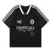 Men's & Women's Streetwear Graphic Print T-Shirt - Sleeve Stripe Design With V-Neck For Casual Wear (Black/White, S-Xl)_ecoleips.com