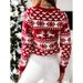 girl 2025 Autumn Winter New European American Women's Christmas Style Elk Long Sleeve Knitted Sweater White_ecoleips.com