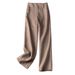 Suitable For All Seasons UK Bargain Cotton Half Elastic Wide Leg For Women High Waist Draped Linen Straight Casual Long Pants_ecoleips.com