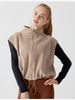 K Stand Up Collar Zipper Vest Women's Sports Warm Casual Jacket With Fleece Sleeveless Fitness Vest For Outerwear_ecoleips.com