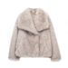 Women's Clothing Fur Large Lapel Fur Coat Short Fashionable Fox Fur Coat Fluffy Plush Women's Clothing_ecoleips.com