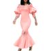 D3223 Cross-Border Foreign Trade Summer New One-Shoulder Lace Elegant Fishtail European And American Style Dress_ecoleips.com