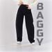 "Russian-Style Wide Leg Jeans For Women – Classic Black High-Waisted Denim Pants (Size 25-32, Comfort Stretch Fit)"_ecoleips.com