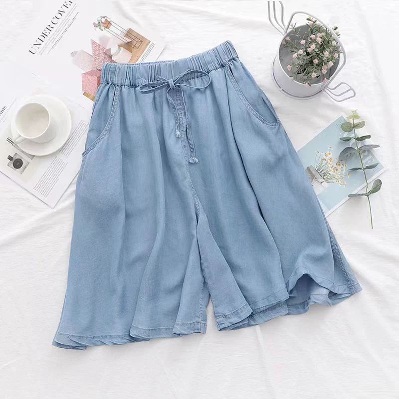 Women's Clothing Summer Suit For Women New Fashion Fashionable Flesh-covering Slimming Top High-waisted Jeans Two-piece Set_ecoleips.com