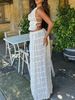 Women’s Spring Summer Chiffon Two-Piece Fitted Set, Multi-Layer Ruffle Lace Trim Cami Top With Open Back, Romantic Elegant Matching Outfit_ecoleips.com