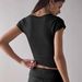 Cross-border European And American Y2K Sexy U-neck Short-sleeve Women's T-shirt, 2025 Spring/Summer Independent_ecoleips.com