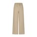 Suitable For All Seasons 2024 Plus Size Women's Linen Loose Casual Pocket Drawstring Wide-leg Pants Women_ecoleips.com