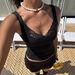 Women's Sexy Lace Trim Short Vest Top Trendy European American Style Solid Color Versatile Hot Girl Summer Tank Camis_ecoleips.com