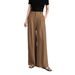 Suitable For All Seasons Spring Summer New Tencel Linen Suit Style Ice Silk Wide Leg High Waist Slimming Fashion Versatile Pants_ecoleips.com