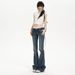 Wholesale Manual: Vintage Atmosphere, Beautiful Silhouette, Charming Ultra-Low Waist American Flared Pants_ecoleips.com