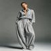 2027 Fashion European-USA Style Women Lapel Long Sleeve Shirt + High Waist Pants Two-Piece Casual Sets_ecoleips.com