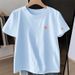 Pure Cotton Apricot Loose Short-sleeved Women's T-shirt Summer 2026 New Women's Pure Cotton Small Top Bottoming Shirt_ecoleips.com