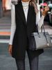 Women's Sleeveless Jacket Summer Fashion Lightweight Vest Casual Outerwear For Women (Apricot, Camel, Greyish, Black, Dark Red) - S/M/L/XL_ecoleips.com