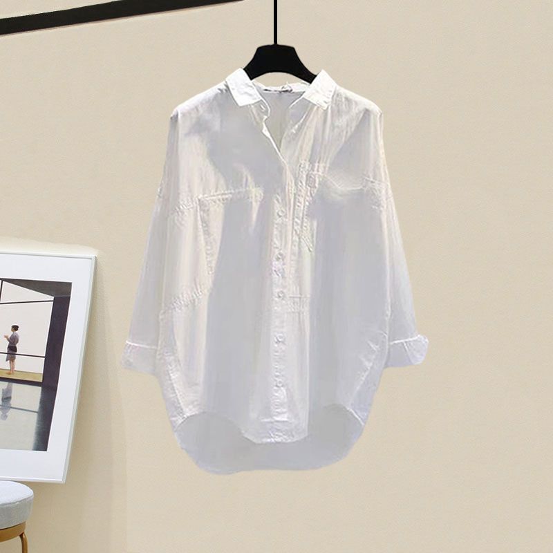 Women's Clothing New Large Size Women's Clothing Outfit Hepburn Style Shirt With Fishtail Skirt Two Piece Suit_ecoleips.com