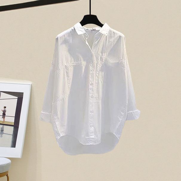 Women's Clothing New Large Size Women's Clothing Outfit Hepburn Style Shirt With Fishtail Skirt Two Piece Suit_ecoleips.com
