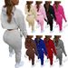 Women's Fashion Three Piece Set Velvet Drawstring Hoodie With Cotton Vest And Jogging Pants_ecoleips.com