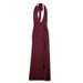 AD328 European And American Cross-border Spring/summer New Women's Dress With Backless Deep V-neck, Slit, Halter Neck,_ecoleips.com