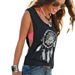 Cross-border European And American Spring/summer Women's Clothing, Round Disc Feather Print Pattern, Plus-size_ecoleips.com