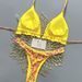 Women's Clothing Color Block Fluorescent Leopard Print Bikini Backless Design Sexy Two Piece Set For Beach Spa Occasions_ecoleips.com