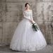 Women's Clothing Wedding Dress Bride Sleeves Wedding Wedding Dress Slim Slim Large Size Simple_ecoleips.com