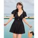 New Women's Skirt Style One Piece Swimsuit Covers Tummy Slimming And Flattering Plus Size Hot Springs Suitable Up_ecoleips.com