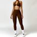 Zechuang Women's Winter Fitness Clothes Quick Drying Yoga Suit Tight Back Outdoor Running Sports Suit Female_ecoleips.com