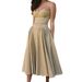 2026 New Spring Women's Clothing: Cross-Border European And American Style Elegant Retro Slim-Fit French Strap Dress_ecoleips.com