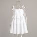 Women's Clothing Multi Layered Ruffled Cake Skirt Short Backless Suspender Dress_ecoleips.com