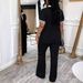 Women's Clothing Women's Fashion Elegant V Neck Short Sleeved Trousers Casual Suit_ecoleips.com